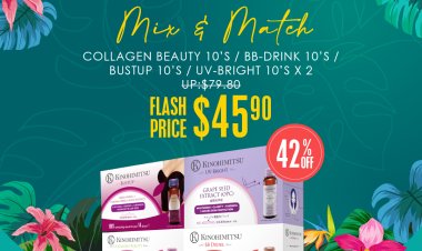 (Till 11 Aug 2022) Kinohimitsu Singapore collagen and more beauty drink discount up to 60% and voucher up to $27 off with minimum spending