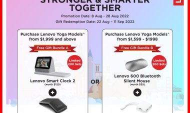 (8 to 28 Aug 2022) Best Denki x Lenovo free smart clock + mouse or bluetooth mouse + usb 3in1 hub with minimum spend and limited sets to redeem