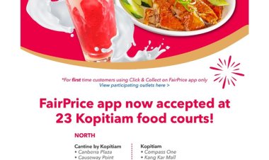 For First Time Customer Only, NTUC kopitiam selling cold drink at 57cents