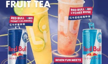 (15 to 19 Aug 2022) Liho Tea Singapore member 1 for 1 Large cup Redbull Honey calamansi or Red Bull lychee rose