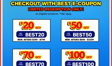 (Till 25 Aug 2022) Best Denki extra up to $100 coupons discount and up to 60% off for digital products Dyson Samsung Bosch Panasonic and more
