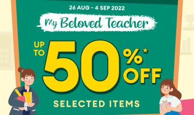 (Till 4 Sep 2022) Popular Teacher's Day promotion up to 50% for selected items power bank books stationery mug and more