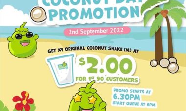 (2 Sep 2022) Mr Coconut biggest event of the year $2 dollar for M size original coconut shake
