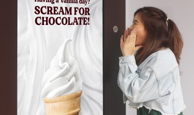 (Till 31 Aug 2022) McDonald free Hershey chocolate ice cream when you scream at booth in Funan outlet