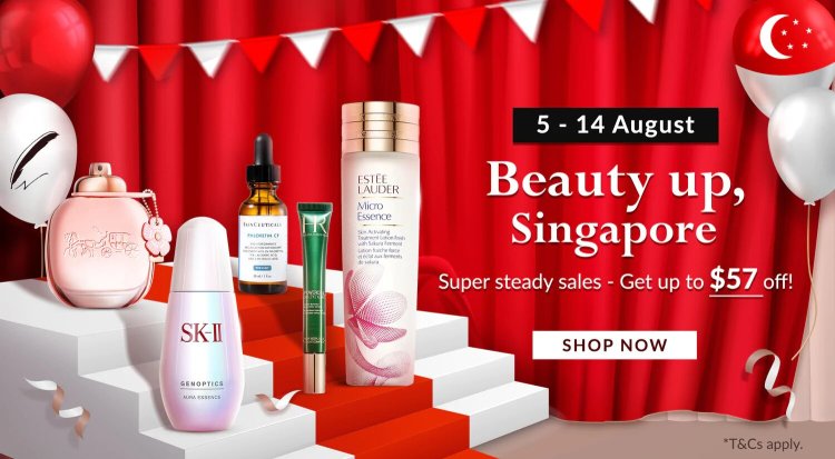 (5 to 14 Aug 2022) Novela Singapore beauty up Singapore super steady sales up to SGD57 off