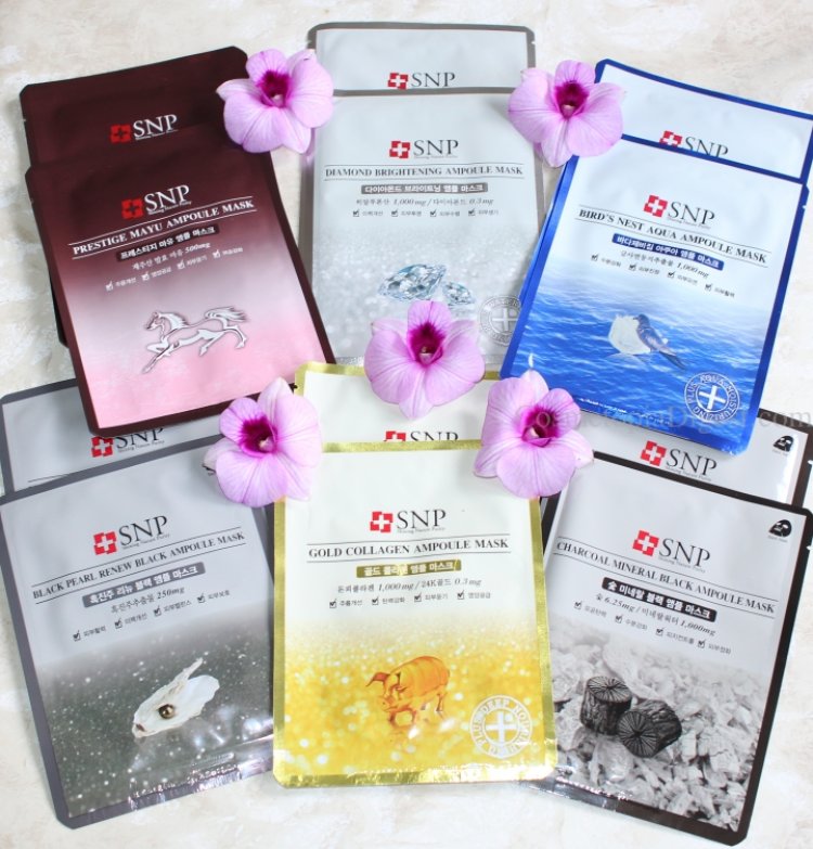 (Till 12 Aug 2022) SNP Korean skincare Shopee Official store 75% discount with free 9 mask set + skincare sachet