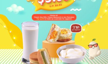 (No period) Mr Bean Singapore any 4 of your choice for $5.90  (UP $8.80) pancake beancurd or soya bean