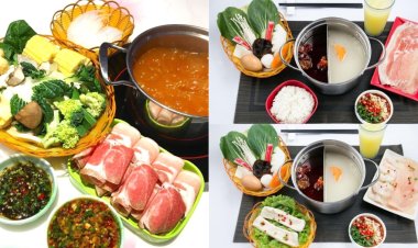 Shi Li Fang Hot Pot set meal from $9.90 include soup, main course, vegetable and hot pot dish