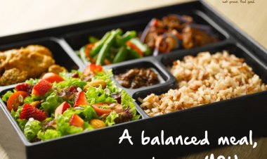 Greendot vegeterian food $5.90 bento sets and noodles for senior citizen and students (no period stated)