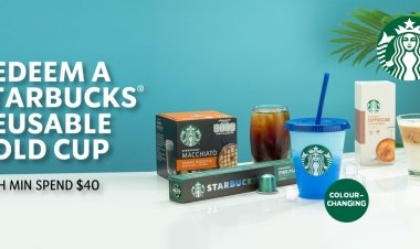 Nestle @ Shopee free oto back soother with min spend on Omega, free Starbucks reusable cold cup with min spend free Cooler bag with min spend Milo ready to drink, free Cornell mini cooker with selected Nestle products,
