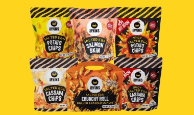 Irwins Salted egg salmon skin , salted egg instant noodle sale (no period stated)