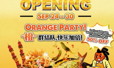 Tanyu grand opening at Waterway Point wear orange to enjoy discount up to 50%
