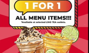 Liho Tea buy one free one can choose any from menu for selected outlet 26 Sep to 28 Sep