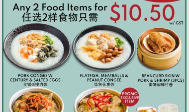 Tim Ho Wan takeaway up to 25% off any 2 dishes from picture $10.50 nett 27 Sep to 29 Sep