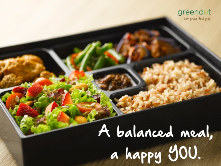 Greendot vegeterian food $5.90 bento sets and noodles for senior citizen and students (no period stated)