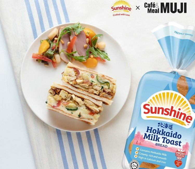 Muji cafe & meals x Sunshine free hokkaido milk toast daily with purchase Deli set with carrot cumin soup till 7 Oct 2022