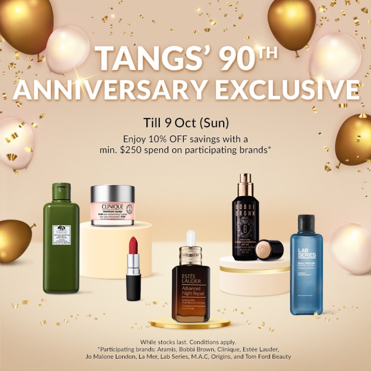 Tangs beauty promo Estee Lauder Bobbi Brown Lab Series Jo Malone Clinique and more till 9 Oct