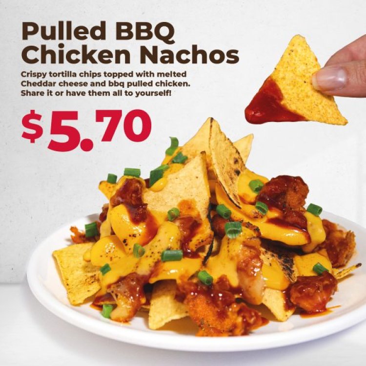 Chic-a-boo pulled bbq chicken nachos promotion $5.70 only for limited time