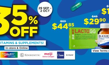 Watsons 35% off  all vitamins and supplements online and in store till 2 Oct 2022