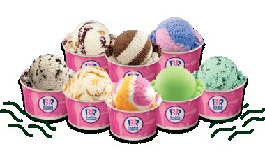 Baskin Robins happy value sets party pack or family pack free with purchase