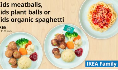 Ikea free kid meal and new vegetarian  products launch plant balls organic spaghetti plant based dumpling and more