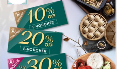 Thestepup challenge free discount voucher up to 30% off from Cystal Jade promotion till 30 Nov
