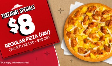 Pizza Hut takeaway special $8 for regular pizza or sharing box for 3 pax $11.50 (UP $36.20) till 31 Oct