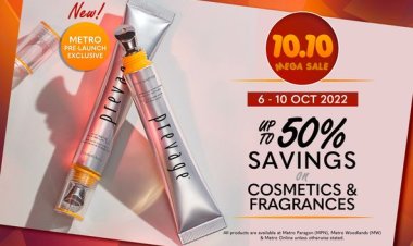Metro 10.10 mega beauty sale coming save up to 50% of beauty sets from 6 Oct to 10 Oct