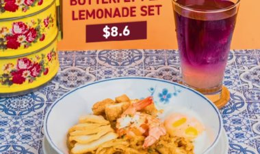 Toast Box Dry laksa + butterfly pea lemonade set only at $8.60 till 31 Oct only