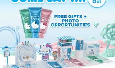 Senka Hello Kitty Perfect Whip Cleanser x Watsons Takashimaya free gifts with purchase till 23 Oct