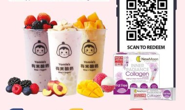 New Moon x Yomie Yogurt buy new moon inner radiance collagen series and redeem Yomie yogurt free till 9 Nov