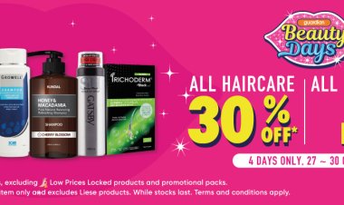 Guardian beauty days 30% off all hair care buy 1 free 1 all hair colour till 30 Oct
