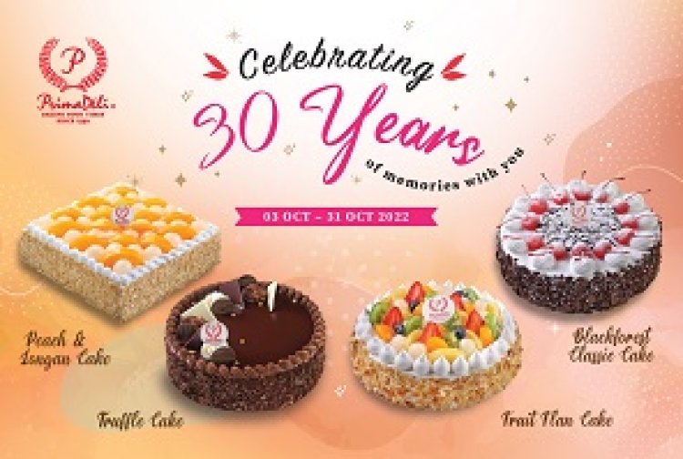 Prima Deli 30% off in store only for selected 1kg  cake till 31 Oct