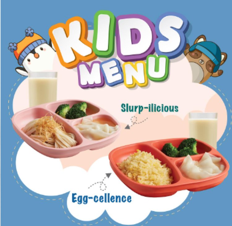 Crystal Jade Hong Kong Kitchen and La Mian Xiao Long Bao outlets free kids menu for 6 years old and below