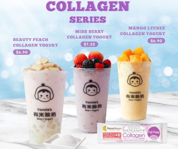 Yomie x NewMoon collagen series yogurt drink new launch