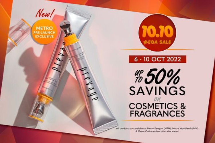 Metro 10.10 mega beauty sale coming save up to 50% of beauty sets from 6 Oct to 10 Oct