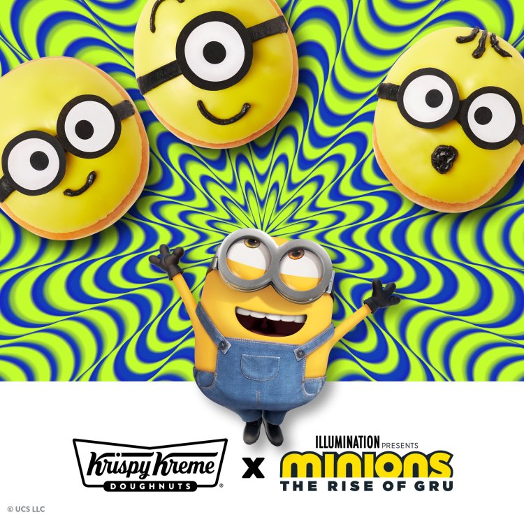 Krispy Kreme x Minions collection at outlet start 14 Oct grab them now