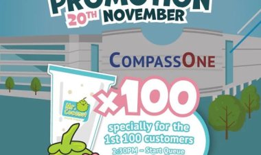 Mr Coconut @ Compass One free 100 Coconut shake drinks for new opening promotion on 20th November