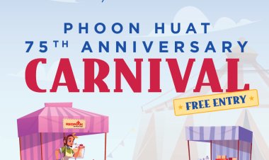 Phoon Huat 75th anniversary carnival 26 Nov lucky draw food demo art & craft and more free food to be discover