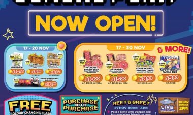Don Don Donki new store opening Jurong Point enjoy discounts meet and greet selfie with Donpen and post Instagram for mystery gift