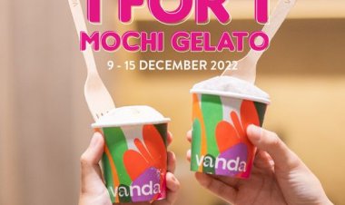 Vanda Botanical Desserts mochi gelato 1 for 1 launch special till 15 Dec
