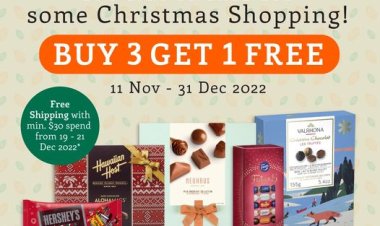 The Cocoa Trees buy 3 free 1 storewide promotion till 21 Dec free delivery with min spend $30 online