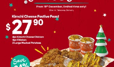 Popeyes Festive Feast start 19 Dec from $24.50 save up to 40% limited time only