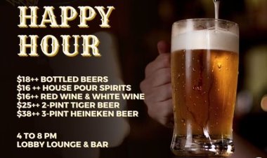 Holiday Inn Orchard City Centre lobby lounge & bar 1 for 1 happy hour and live music