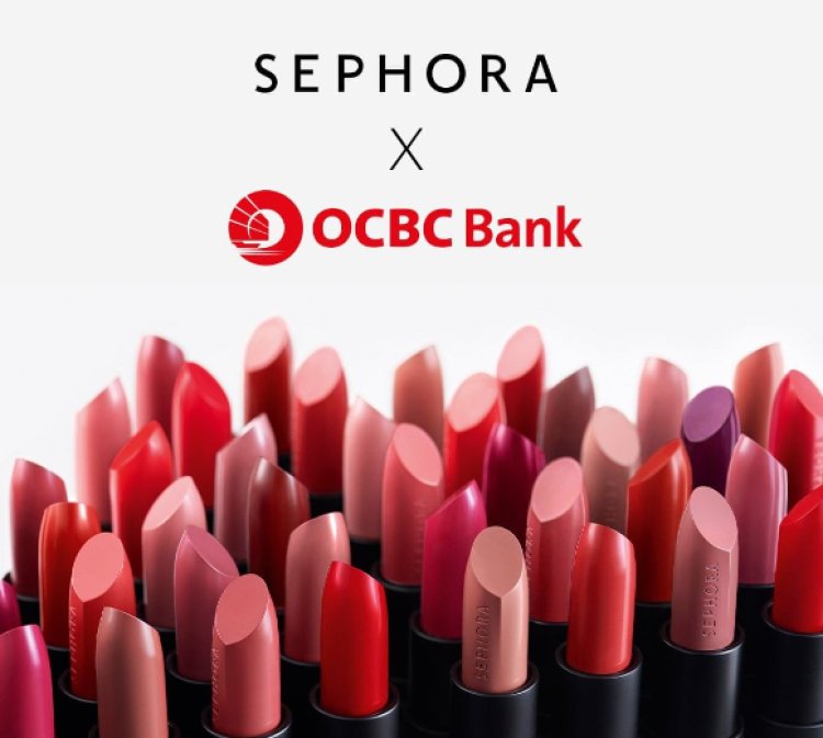 Sephora x OCBC bank $10 voucher with min spend $100 in store with OCBC cards
