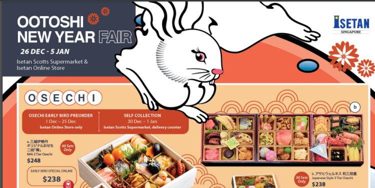 Ootoshi new year fair at Isettan supermarket instore and online 26 Dec till 5 Jan