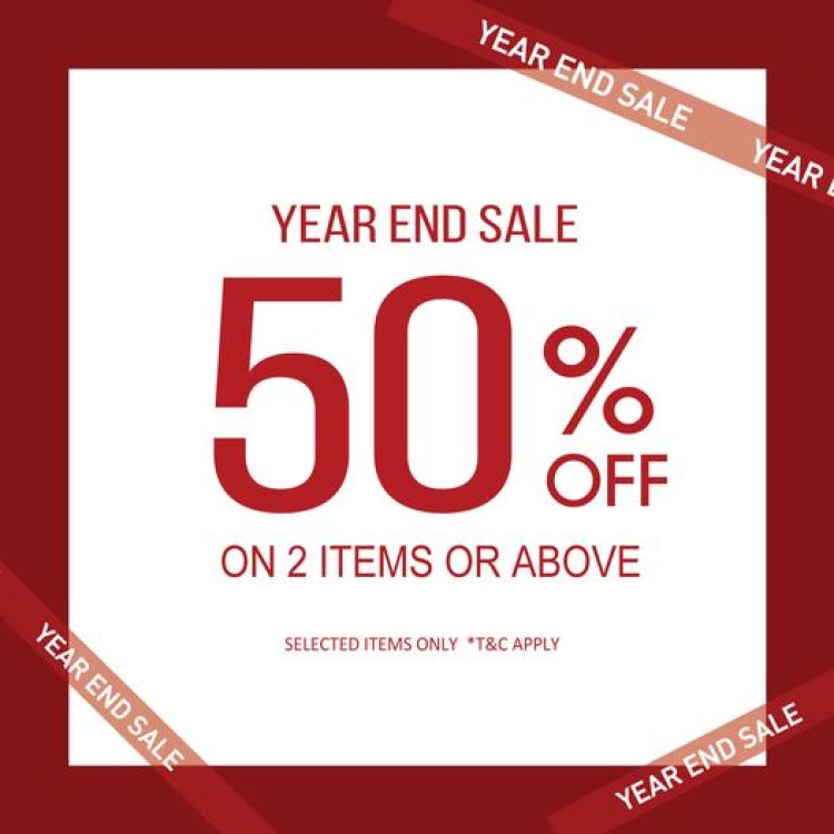 HLA year end sale 50% off when you purchase 2 or more items till 2 Jan 2023