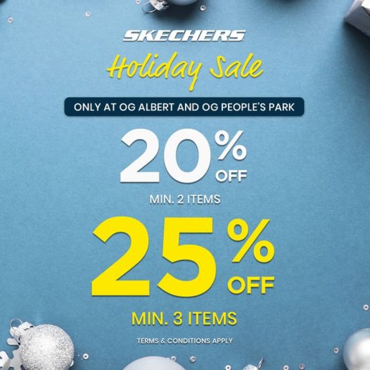 Skechers OG holiday sale 25% off min 3 items or 20% off min 2 items