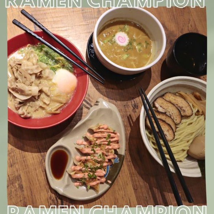 Ramen Champion ramen, tsukemen, Japanese side dishes at Ramen Champion