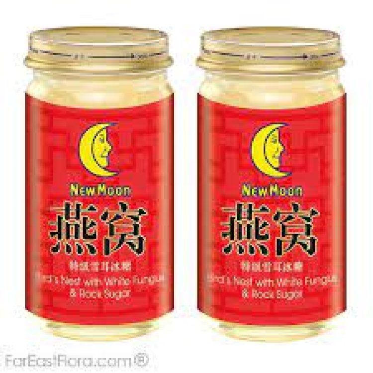 New Moon Chinese New Year bird nest with white fungus and rock sugar